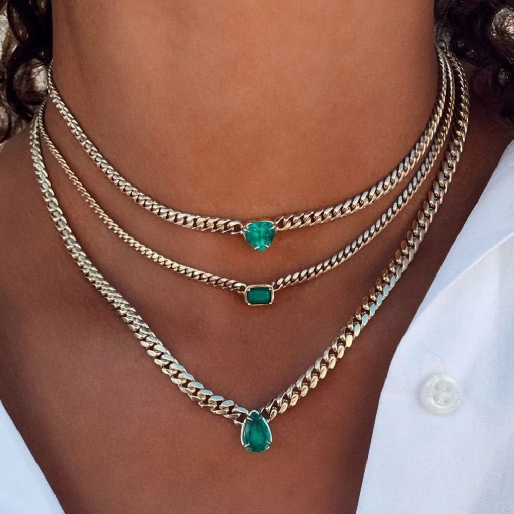 Logan Hollowell • Colombian Emerald Heart Necklace